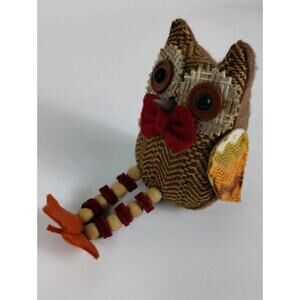 Handmade Sitting Owl - Corn Filled Hoot Owl